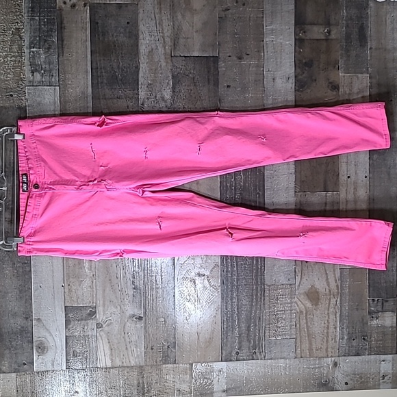JC & JQ Jeans Hot Pink Skinny Leg 3X - Picture 2 of 14